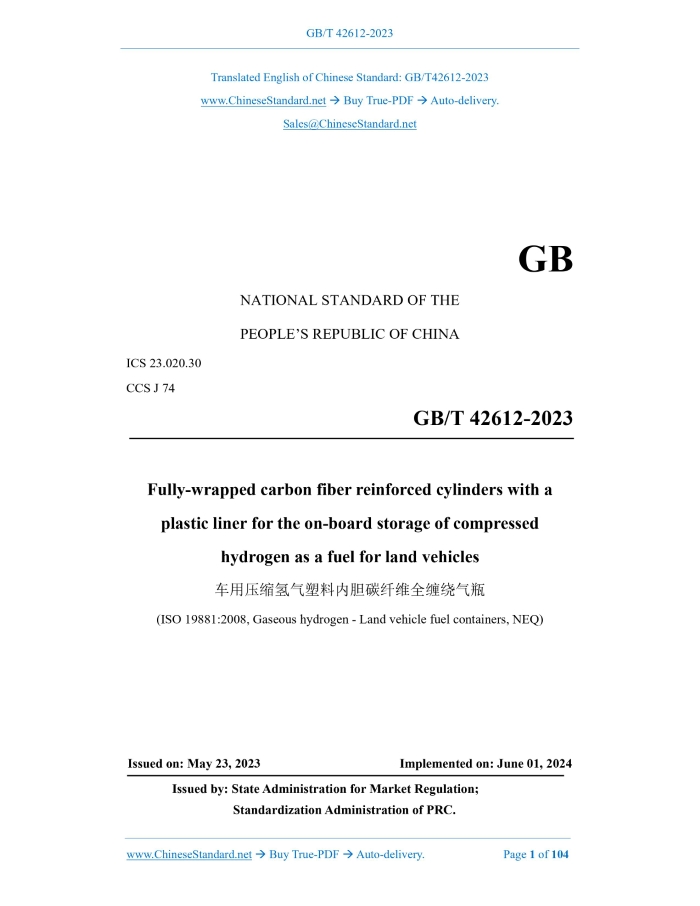 GB/T 42612-2023