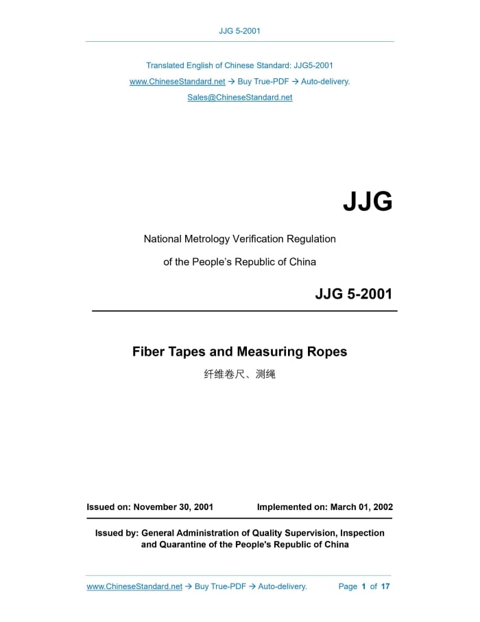 JJG 5-2001