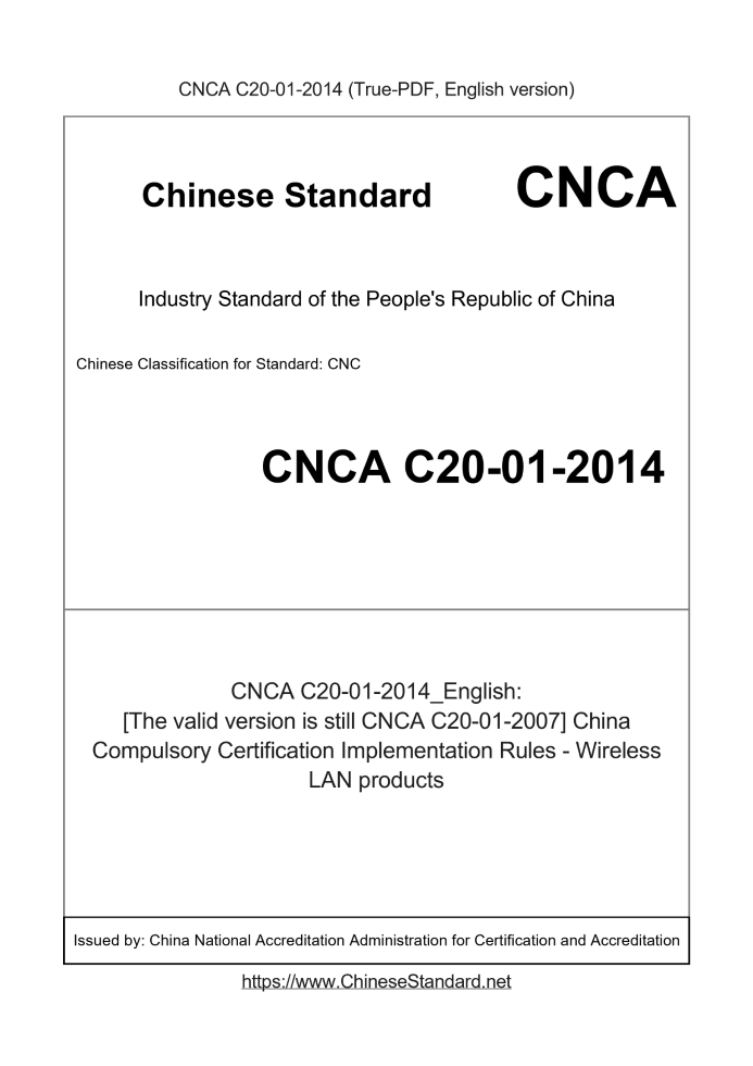 CNCA C20-01-2014