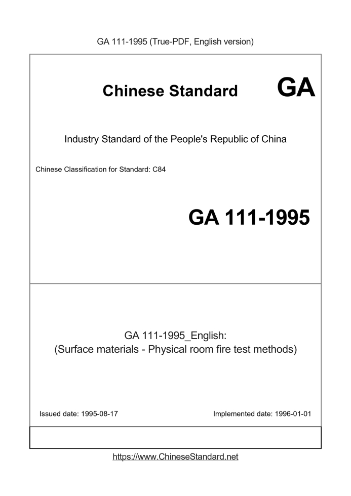 GA 111-1995