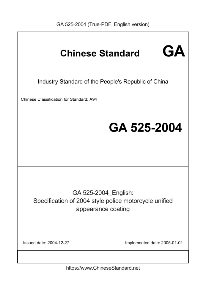 GA 525-2004