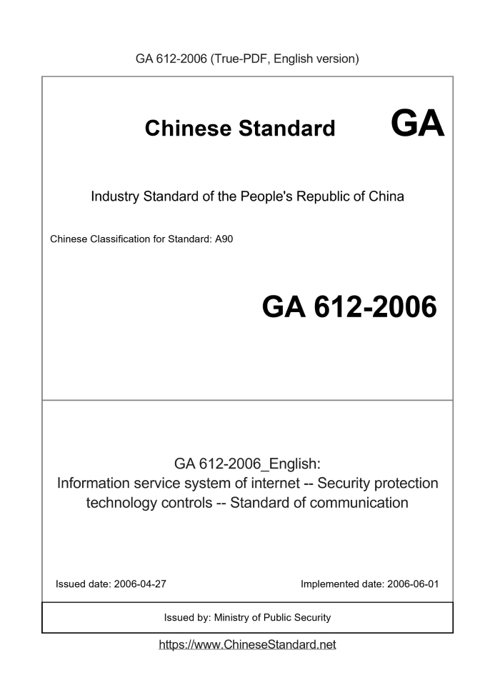 GA 612-2006