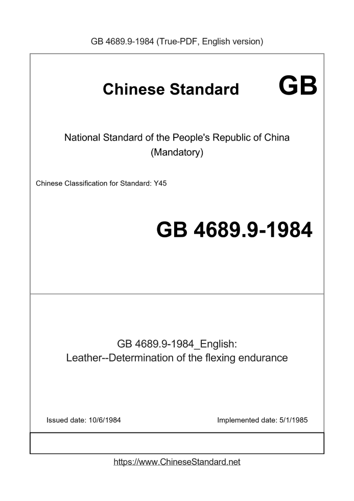 GB 4689.9-1984