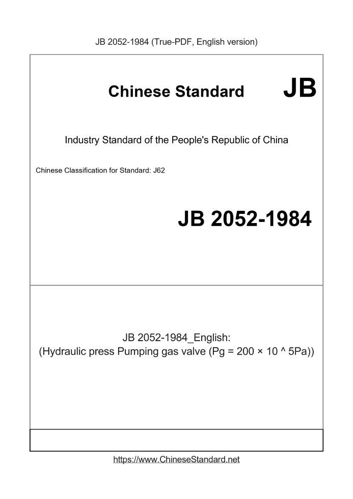 JB 2052-1984