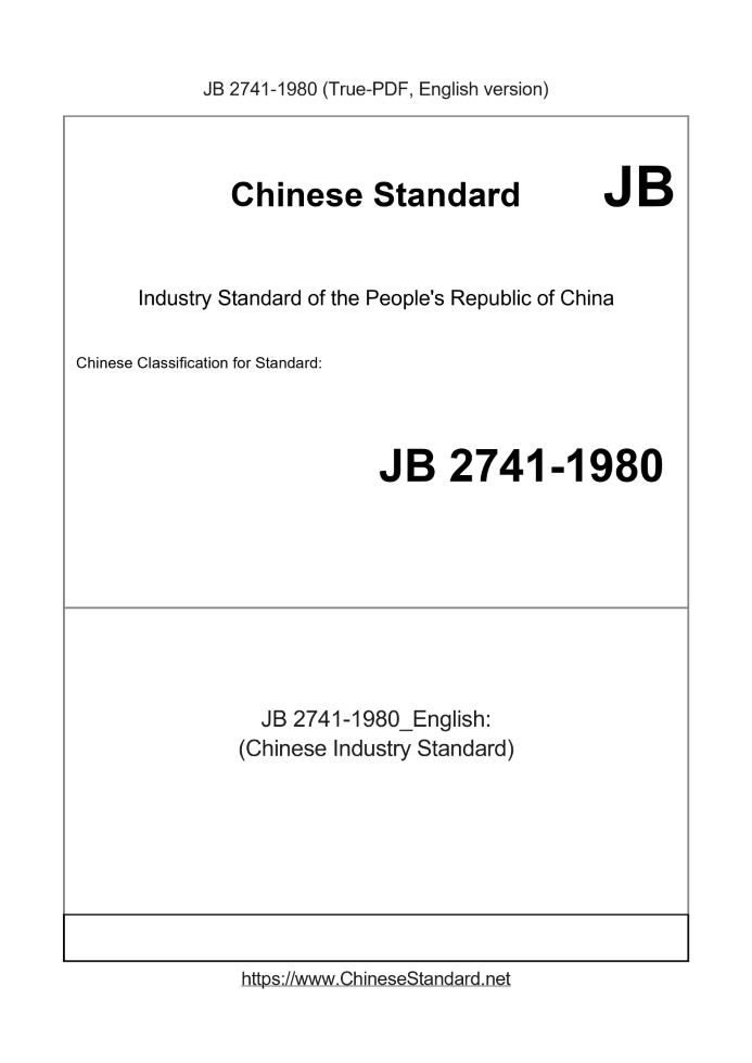 JB 2741-1980