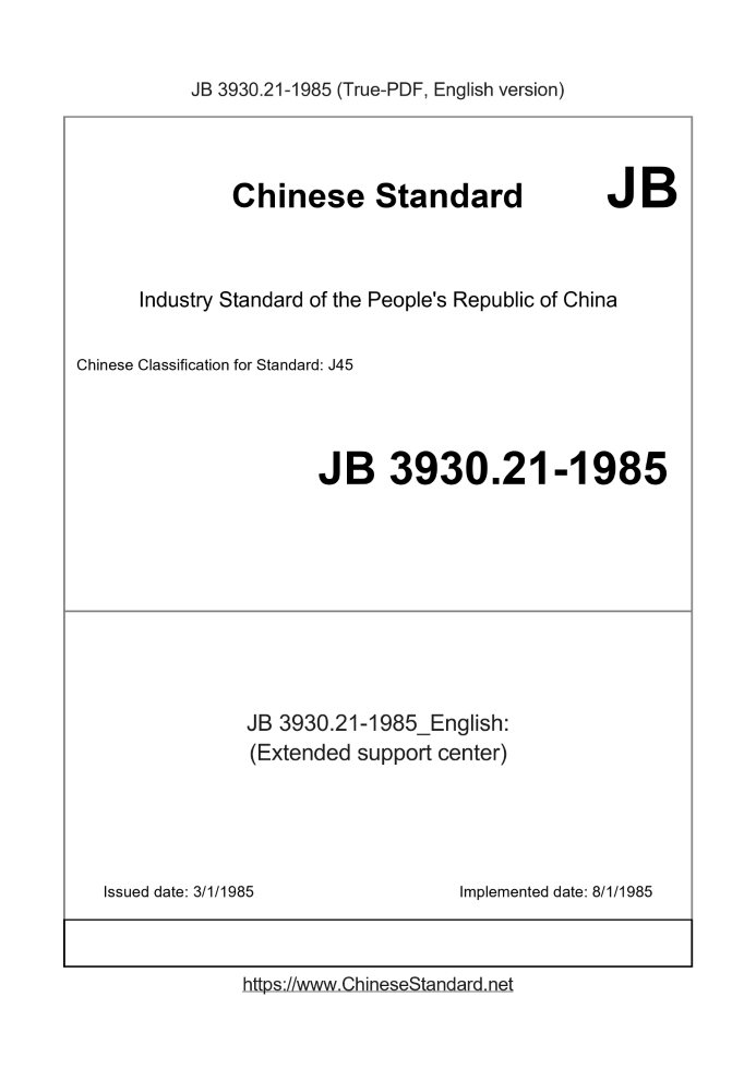 JB 3930.21-1985