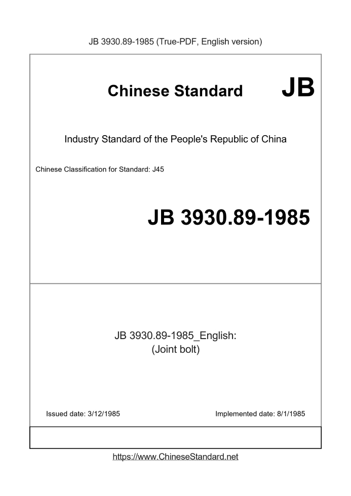 JB 3930.89-1985