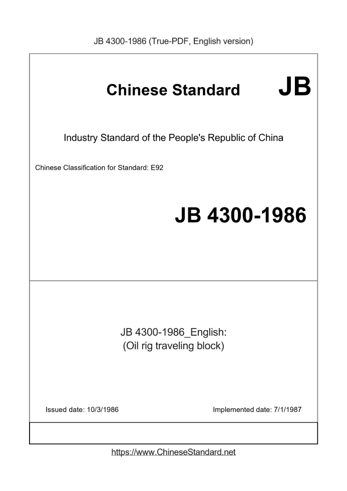 JB 4300-1986