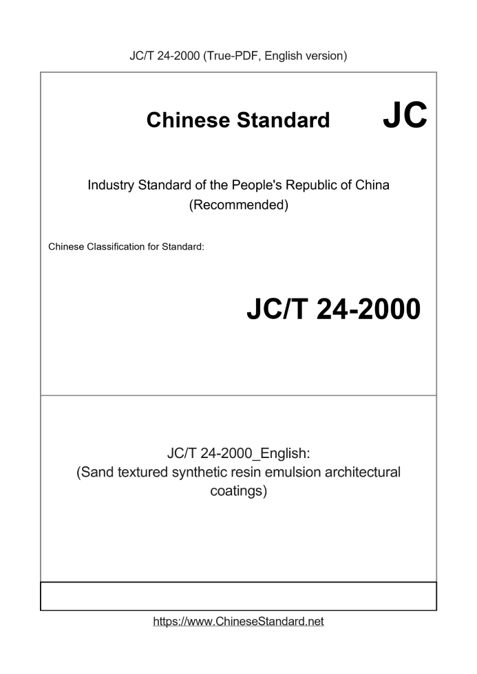 JC/T 24-2000