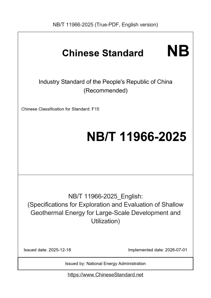 NB/T 11966-2025 English cover page