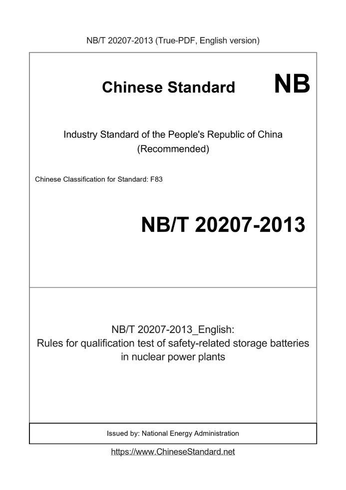 NB/T 20207-2013