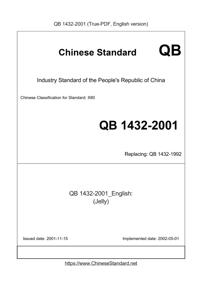 QB 1432-2001