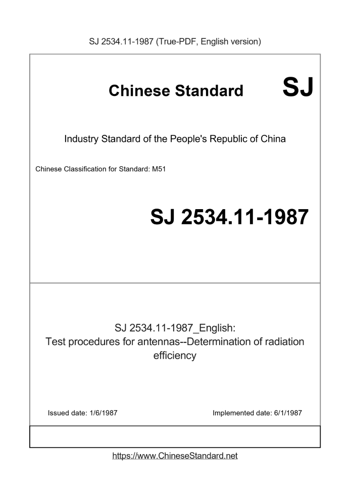 SJ 2534.11-1987