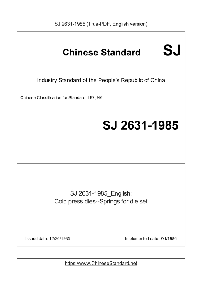 SJ 2631-1985