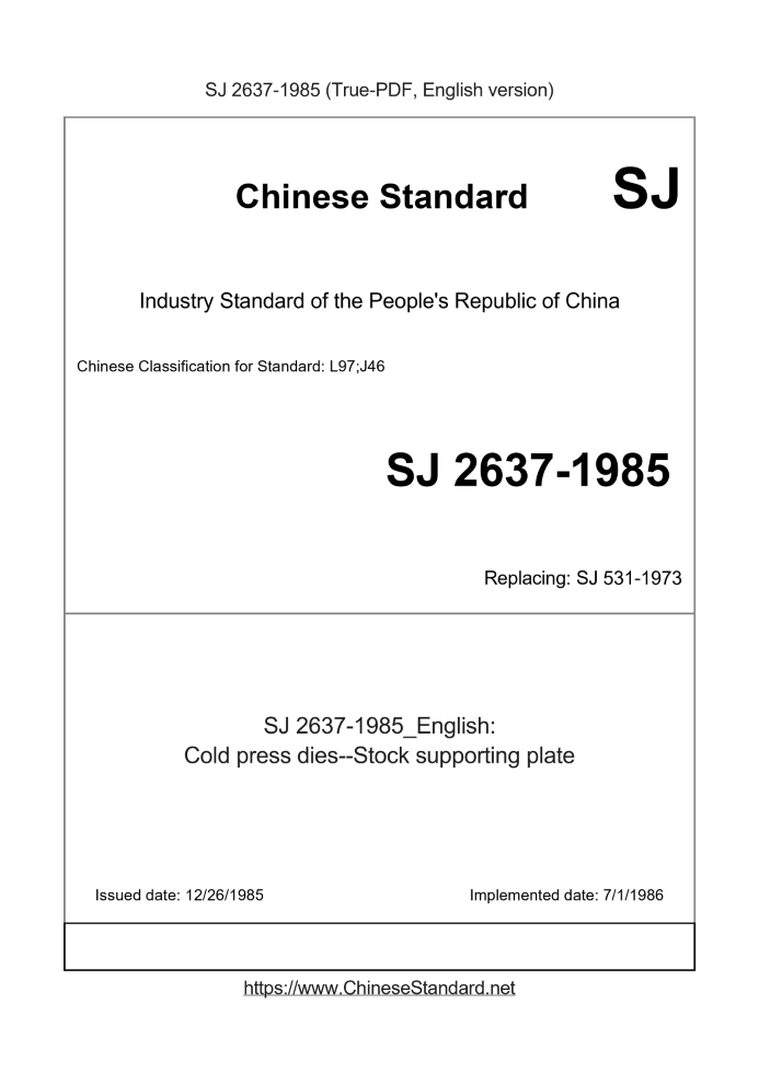 SJ 2637-1985