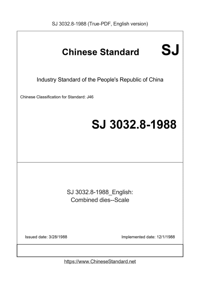 SJ 3032.8-1988