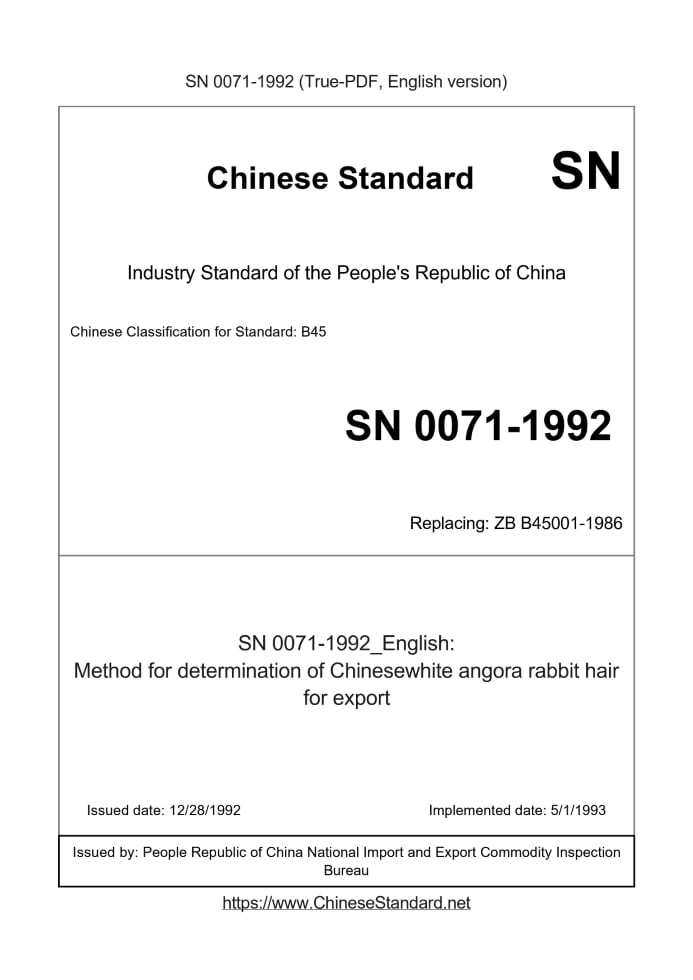 SN 0071-1992