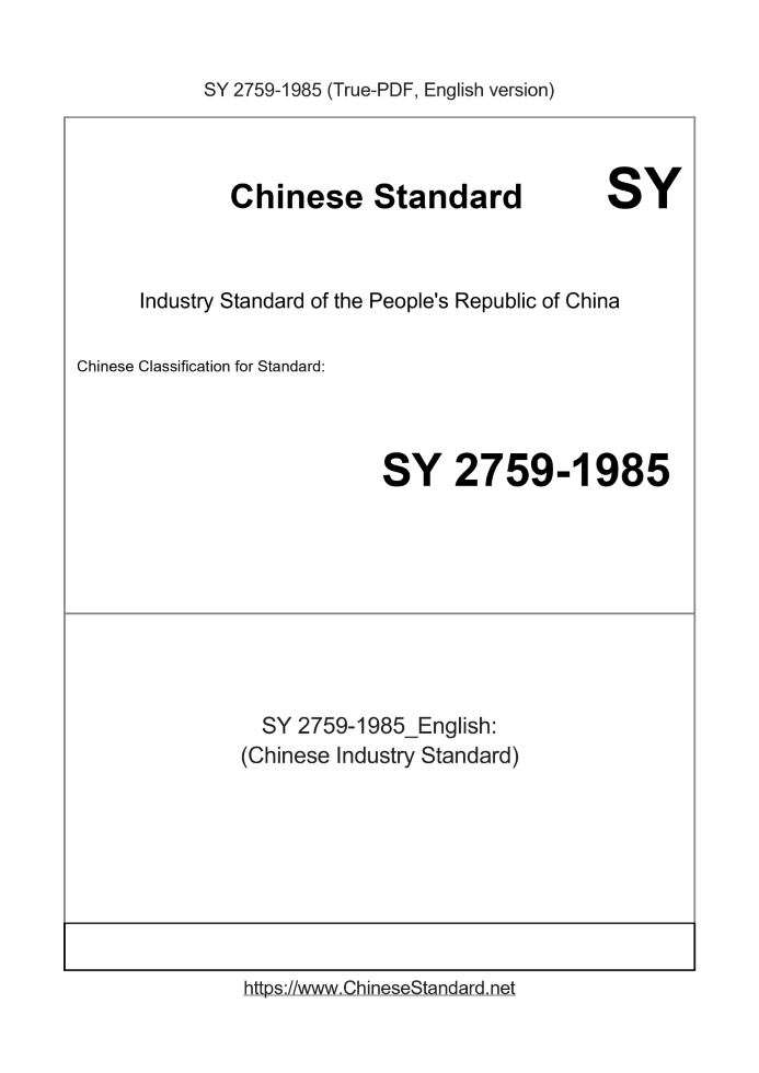 SY 2759-1985