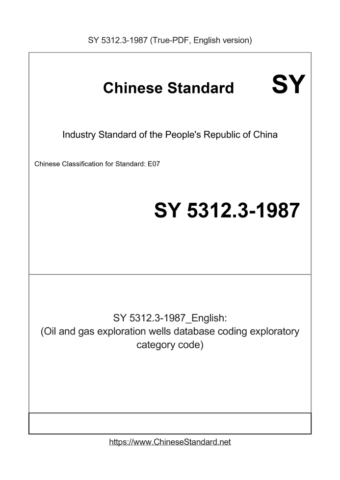 SY 5312.3-1987