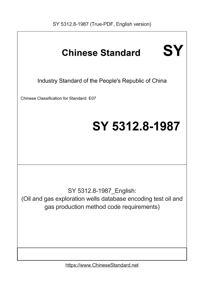 SY 5312.8-1987
