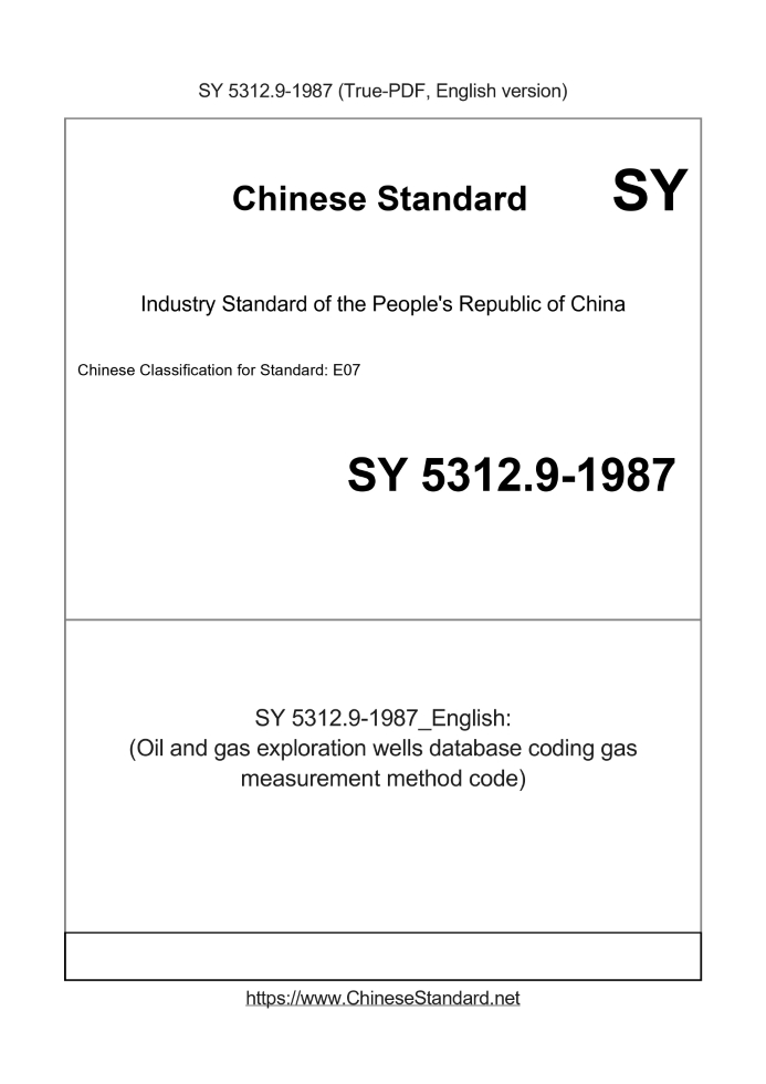 SY 5312.9-1987