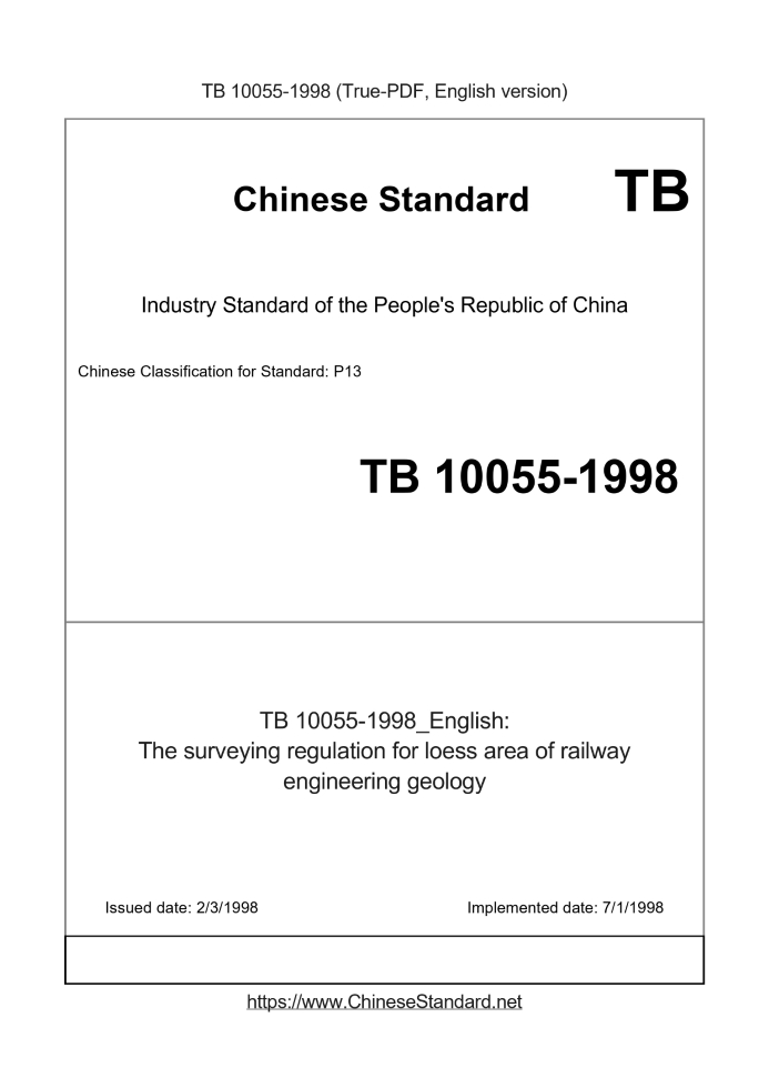 TB 10055-1998