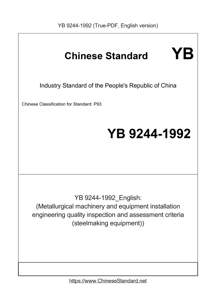 YB 9244-1992