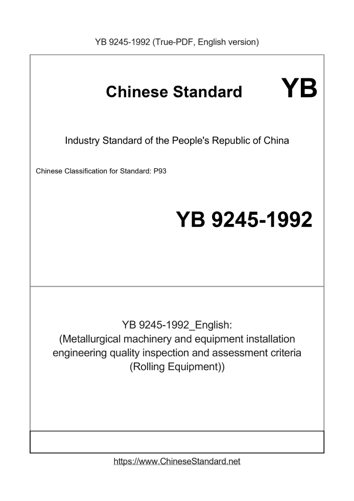 YB 9245-1992