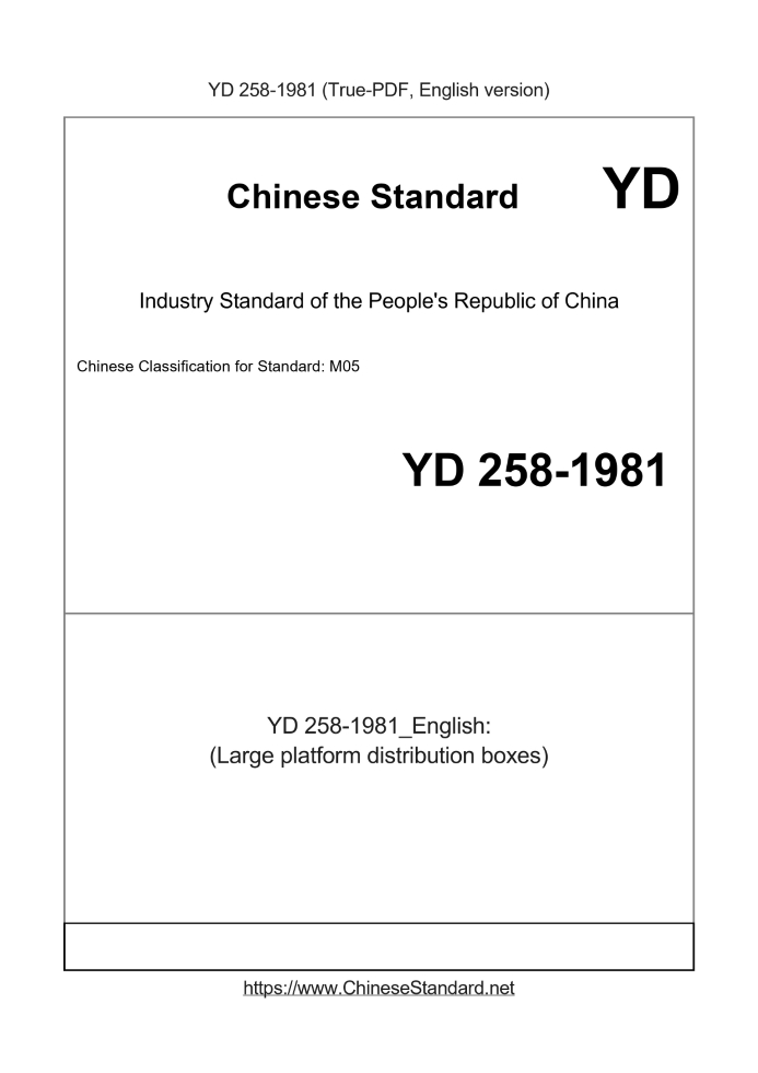 YD 258-1981