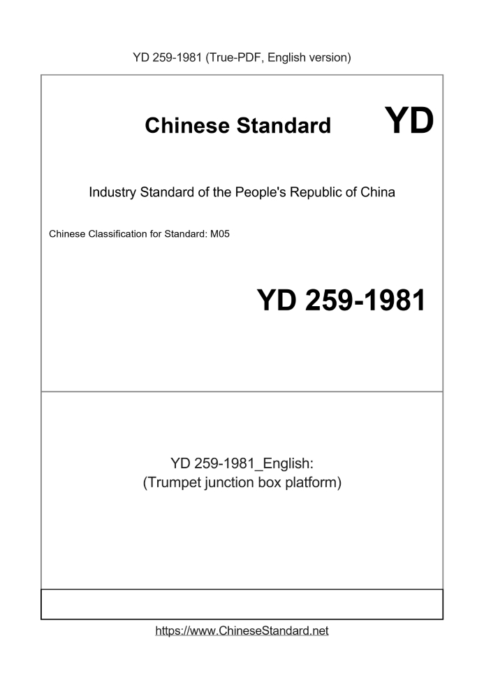 YD 259-1981