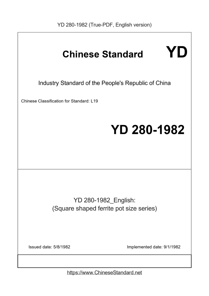 YD 280-1982