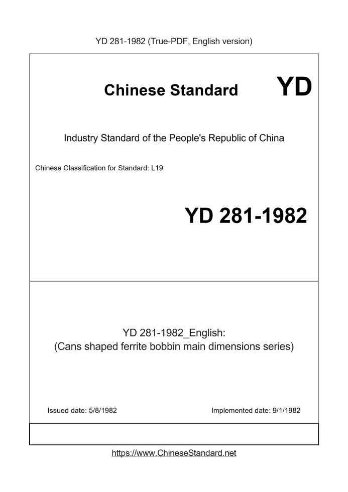 YD 281-1982