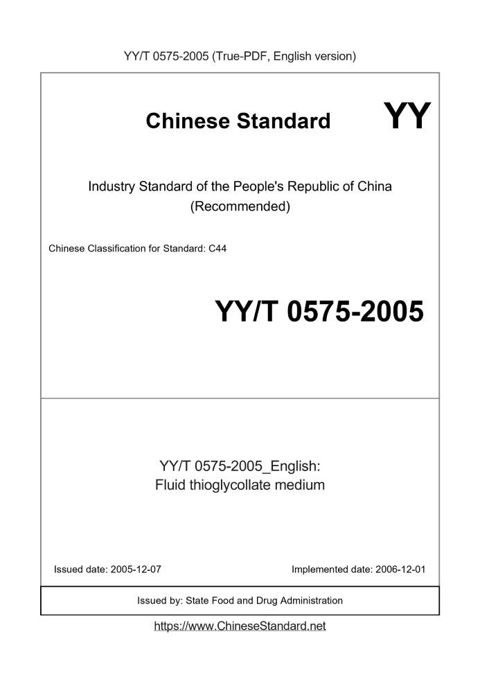 YY/T 0575-2005